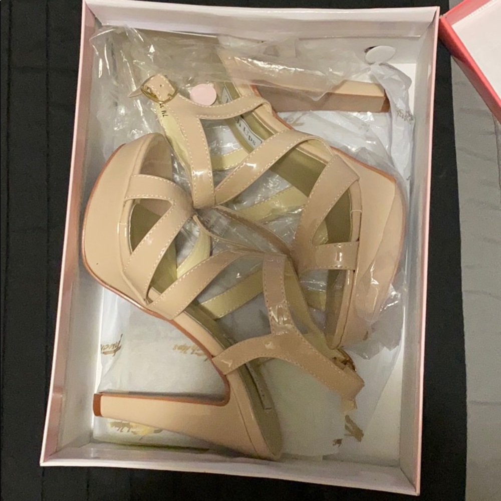 Touch Ups Nude Pageant/ Casual wear Heels